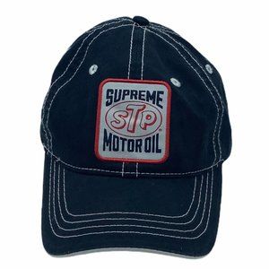 STP Supreme Motor Oil cap hat 100% cotton black